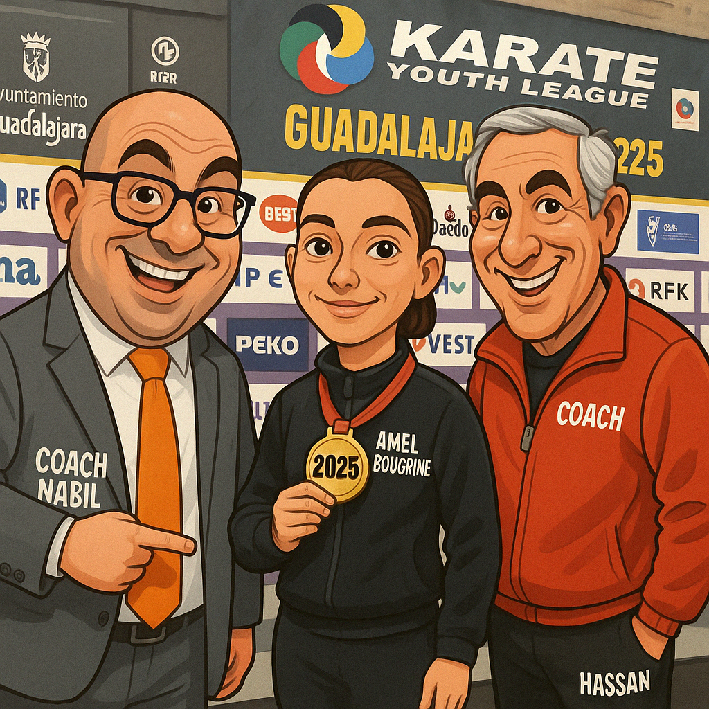 Nabil Amel Papak YL guadalajara Caricature