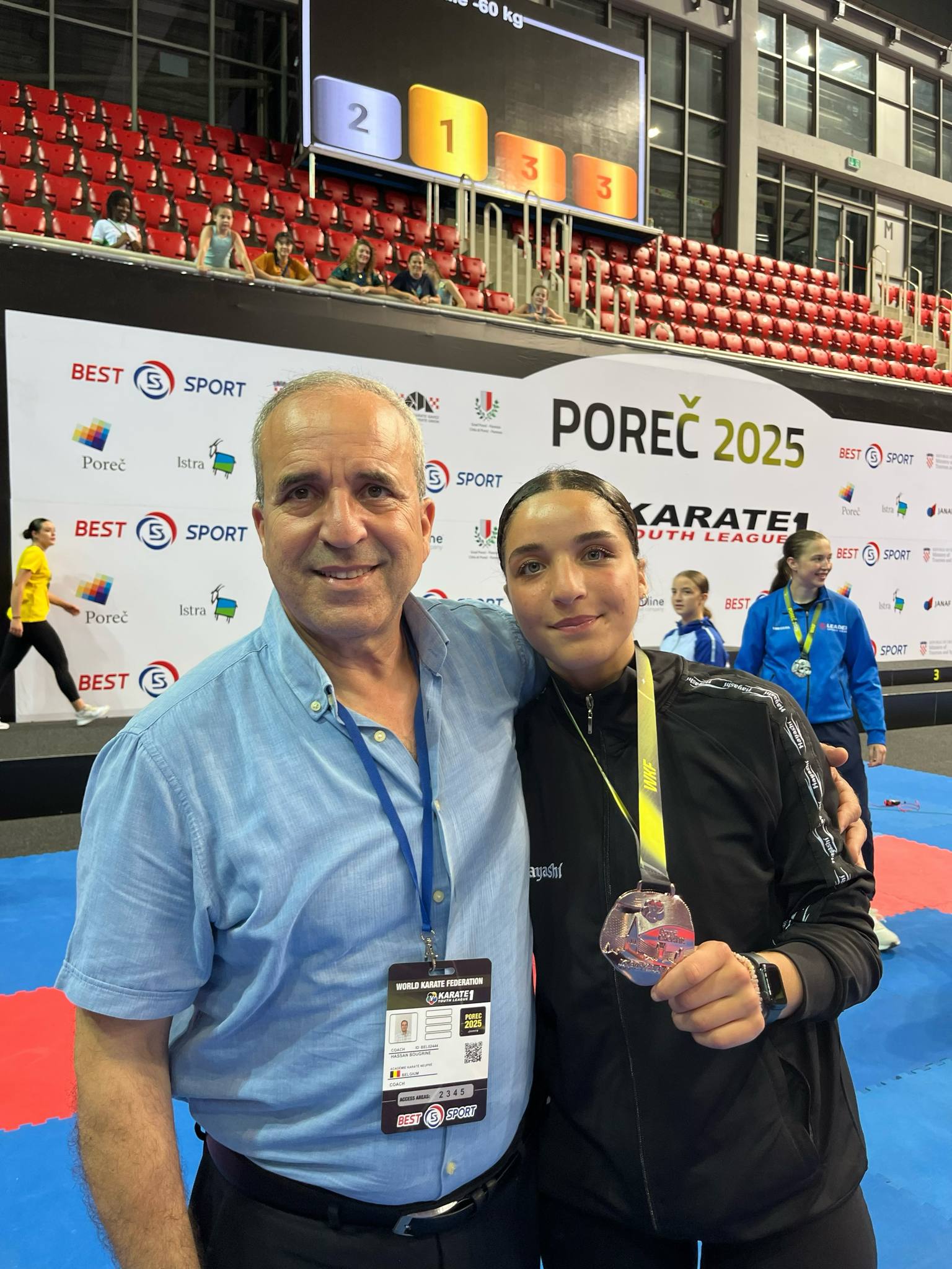 Hassan avec sa fille Amel